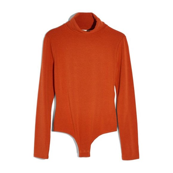 Madewell Tops - NWT Madewell Turtleneck Bodysuit in Maple Glow XS